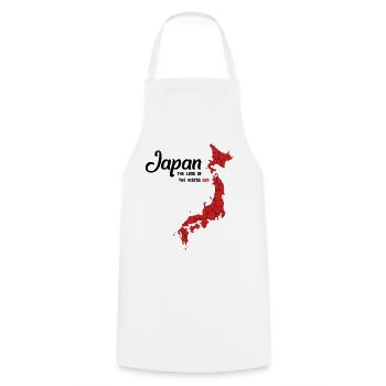 Japan Länderumriss Nihon-koku Tokio Osaka Geschenk - Kochschürze - Weiß - Vorne - AI Model Male 185 dark (185cm)