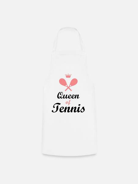 tennis divertente - Grembiule da cucina - bianco