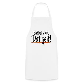 Sabbel pas dat geit - Tablier de cuisine - blanc - Devant - AI Model Male 185 dark (185cm)