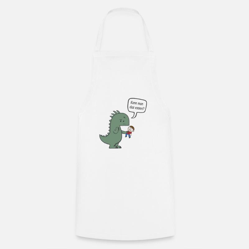 Kann man das essen? - Dino - Kochschürze - Weiß