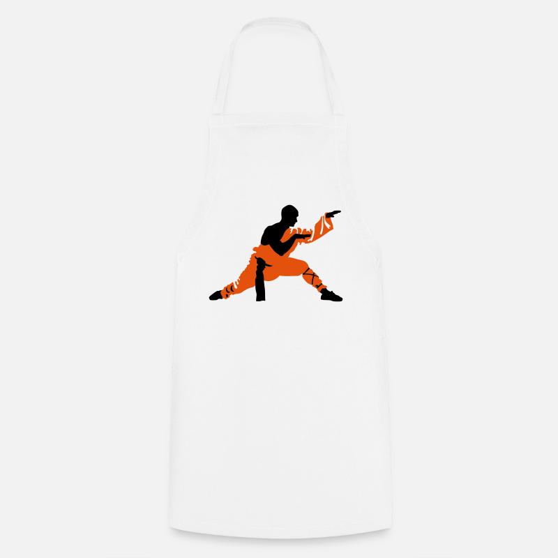 Kung fu - Cooking Apron - white