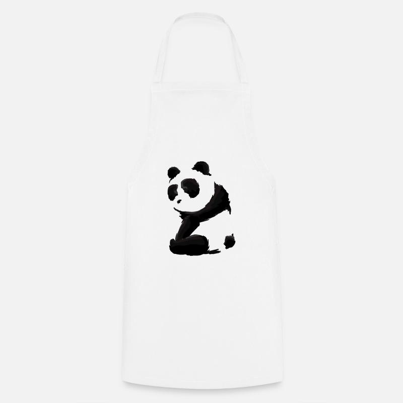 Panda - Kochschürze - Weiß