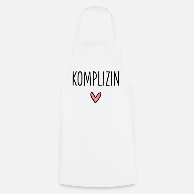 Komplizin Herz Geschenk Freundschaft Liebe - Kochschürze - Weiß