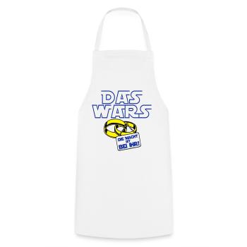 Junggesellenabschied , das wars die macht .(25) - Kochschürze - Weiß - Vorne - AI Model Male 185 dark (185cm)
