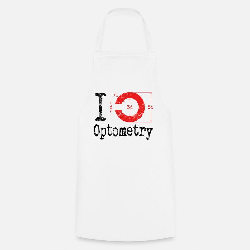 J'adore l'optométrie Optométriste - Tablier de cuisine - blanc