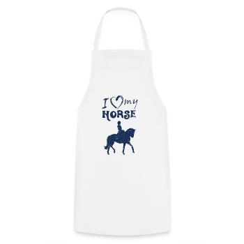 Rider - Cooking Apron - white - Front - AI Model Male 185 dark (185cm)