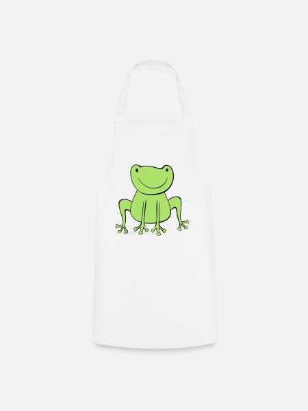 frosch - Kochschürze - Weiß