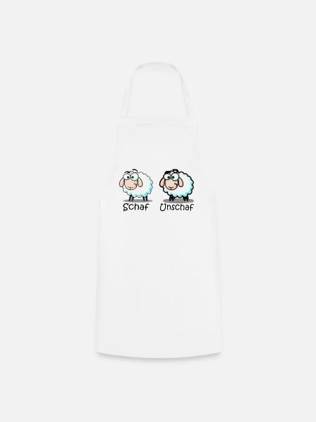 sheep - Cooking Apron - white