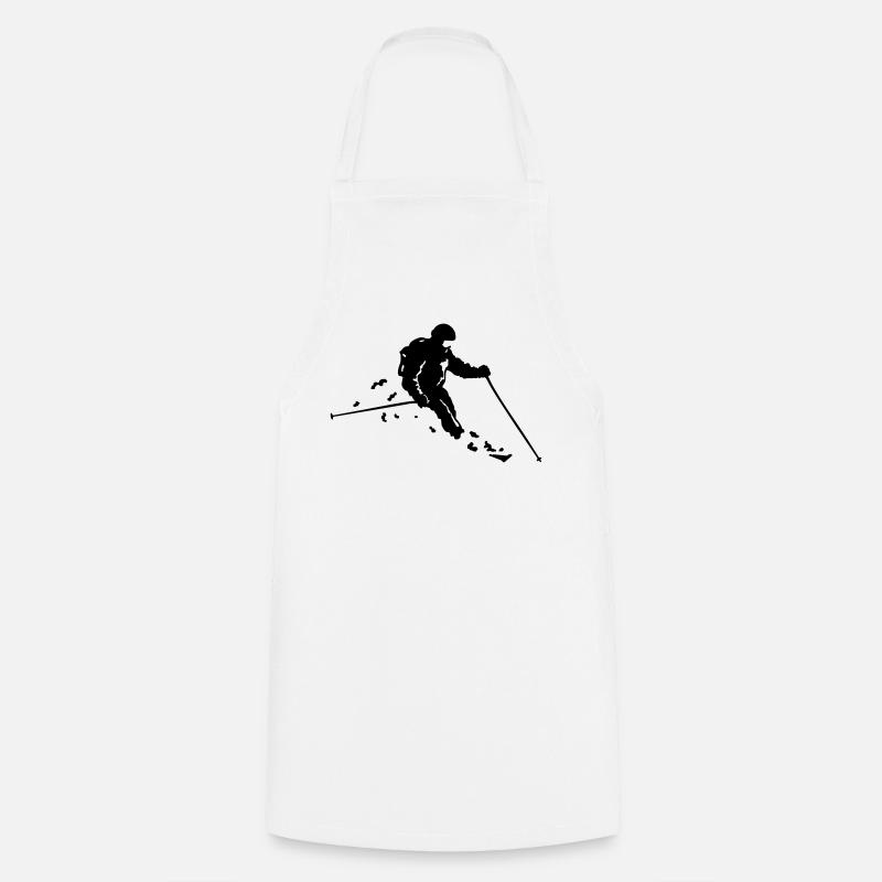 ski freeride - Tablier de cuisine - blanc