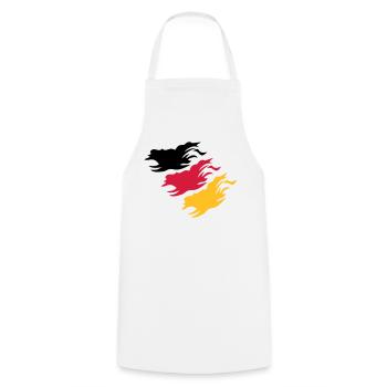 Design Germany - Cooking Apron - white - Front - AI Model Male 185 dark (185cm)