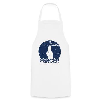 Fencer Fencer Fencing Fencing Fencing - Cooking Apron - white - Front - AI Model Male 185 dark (185cm)