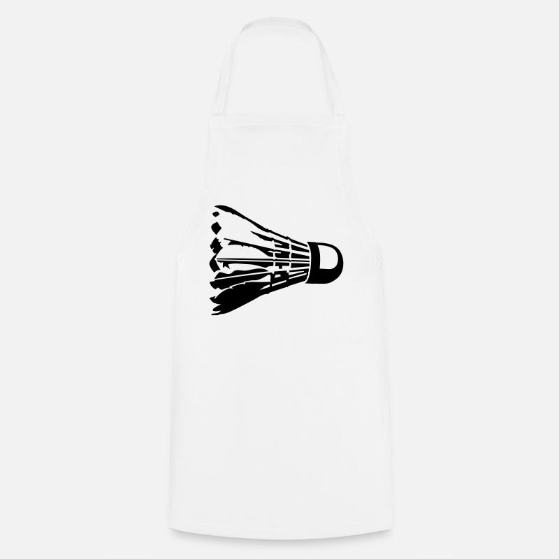 badminton - Tablier de cuisine - blanc