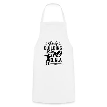 Muscle Team Bodybuilder Bodybuilder Bodybuilding - Cooking Apron - white - Front - AI Model Male 185 dark (185cm)