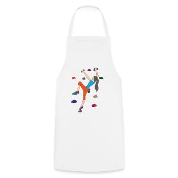 Escalade salle d’escalade escalade Bouldern cadeau - Tablier de cuisine - blanc - Devant - AI Model Male 185 dark (185cm)