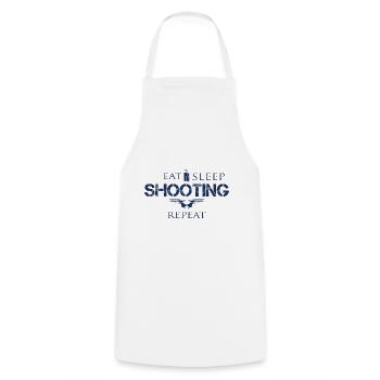 Tir sportif - Tablier de cuisine - blanc - Devant - AI Model Male 185 dark (185cm)