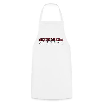 Heidelberg Germany Red/Black - Cooking Apron - white - Front - AI Model Male 185 dark (185cm)