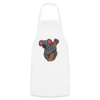 Koala Panda Panda Ours Drôle d’amour des animaux cadeau - Tablier de cuisine - blanc - Devant - AI Model Male 185 dark (185cm)