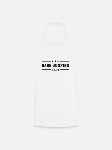Base Jumping is life - Kochschürze - Weiß