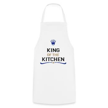 kochen - Kochschürze - Weiß - Vorne - AI Model Male 185 dark (185cm)