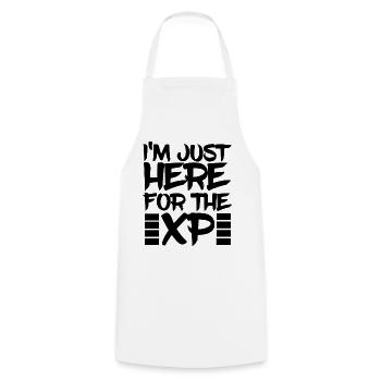 Gamer - Cooking Apron - white - Front - AI Model Male 185 dark (185cm)