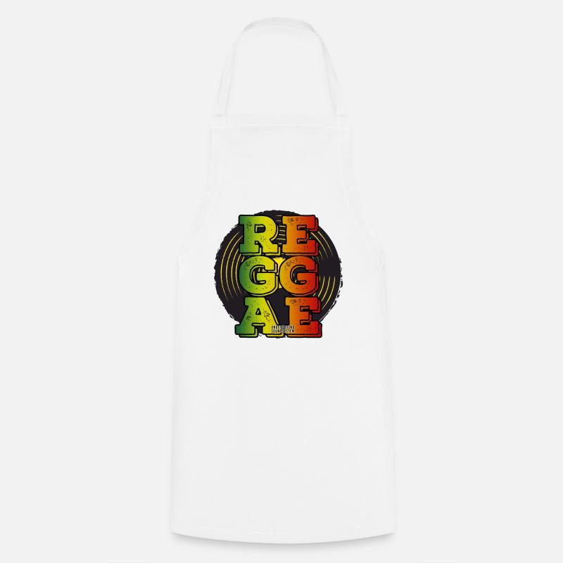 Reggae Neon Logo - Cooking Apron - white