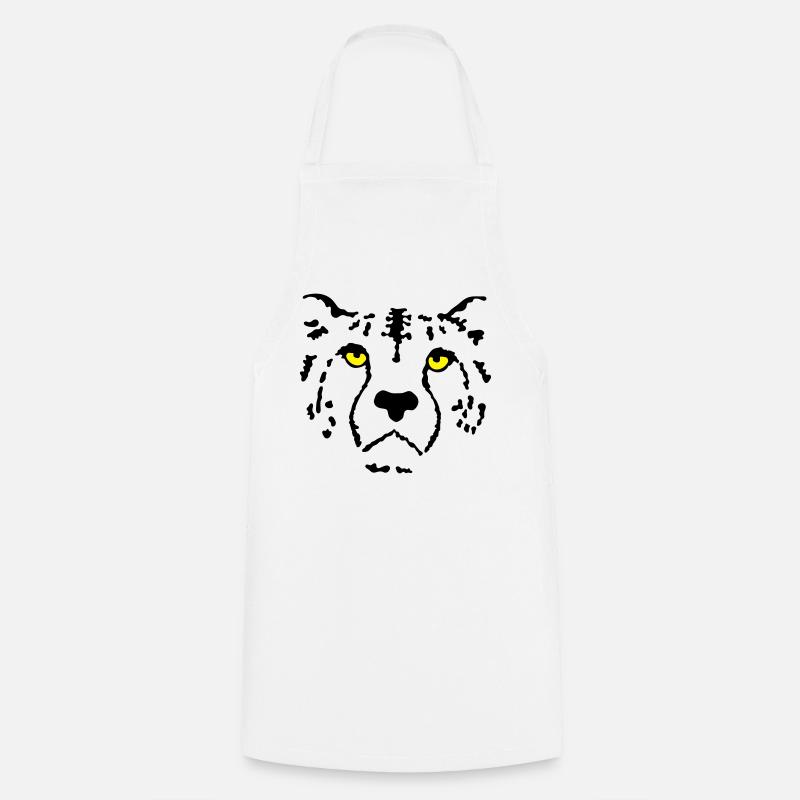 guépard - Tablier de cuisine - blanc