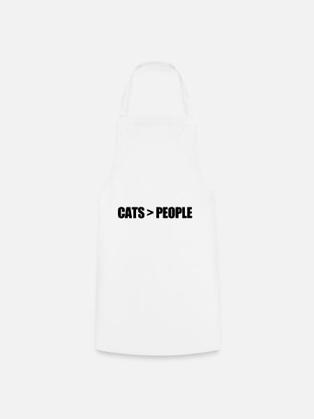 Cat - Kochschürze - Weiß