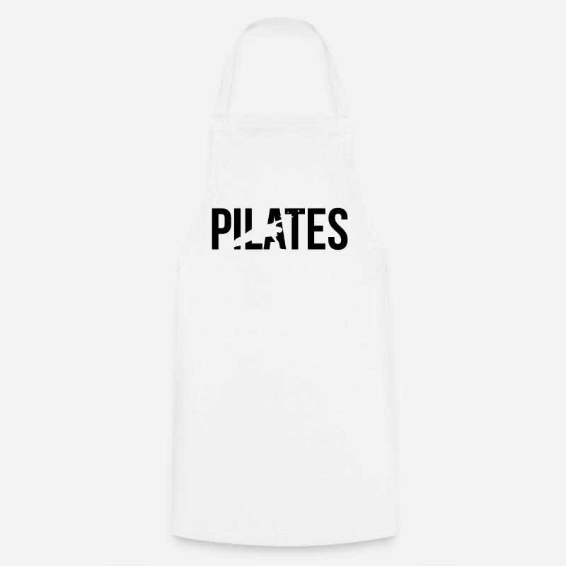 pilates - Kochschürze - Weiß