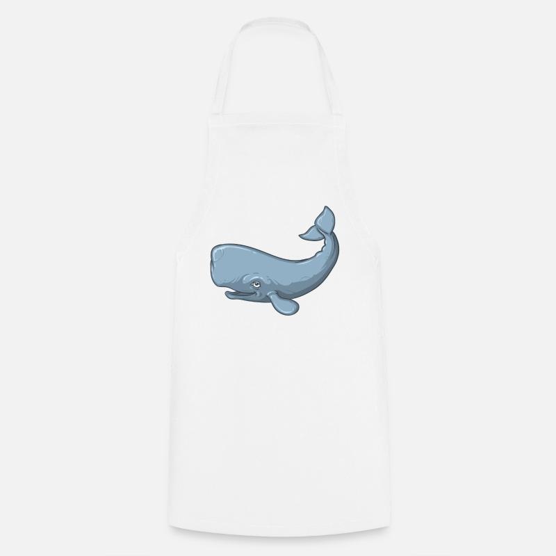 Sperm Whale - Kochschürze - Weiß