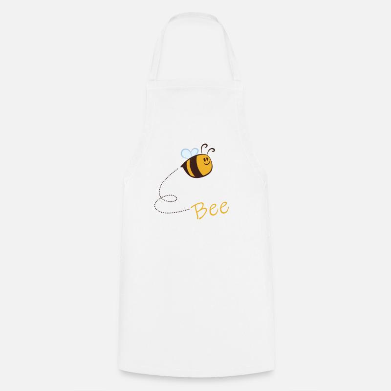 Bee - Cooking Apron - white