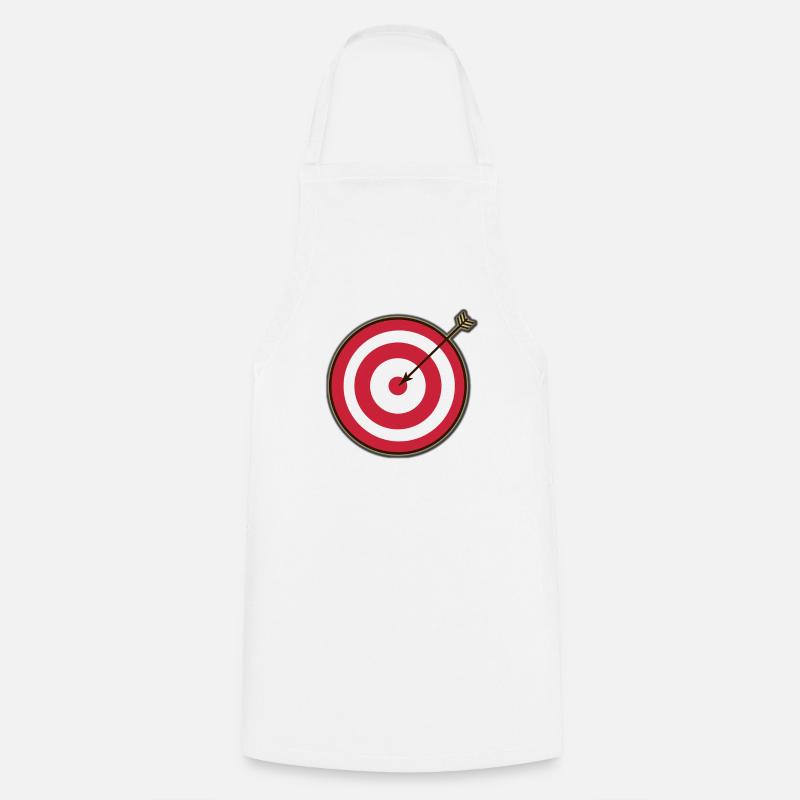 Flèche cible touchée - Tablier de cuisine - blanc