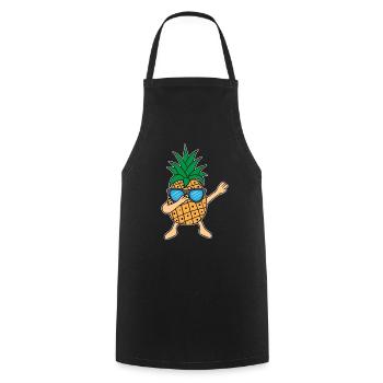 Dabbing Ananas Dab Sonnenbrille Hawaii Geschenk - Kochschürze - Schwarz - Vorne - AI Model Male 185 dark (185cm)