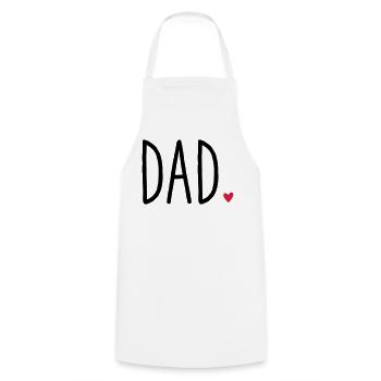 Dad Herz - Geschenk Vatertag Familie Kind Liebe - Kochschürze - Weiß - Vorne - AI Model Male 185 dark (185cm)