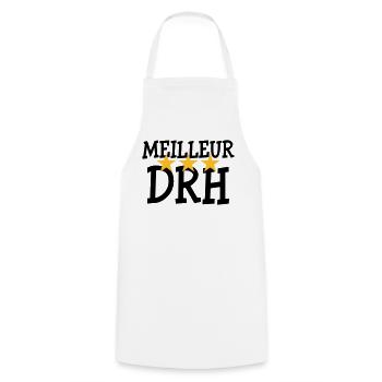 Meilleur DRH - Tablier de cuisine - blanc - Devant - AI Model Male 185 dark (185cm)