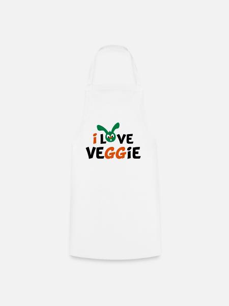 vegetarier - Kochschürze - Weiß