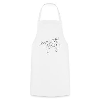 Araignées motif animal - one line drawing - Tablier de cuisine - blanc - Devant - AI Model Male 185 dark (185cm)