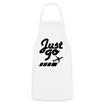 to travel - Cooking Apron - white - Front - AI Model Male 185 dark (185cm)