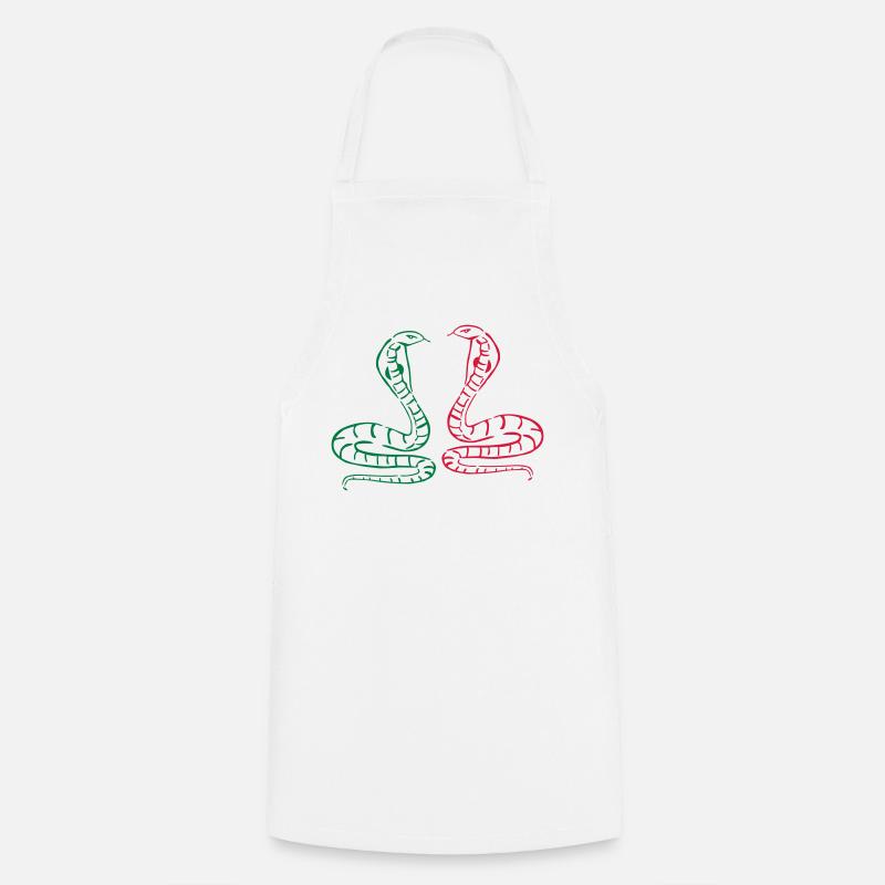 snake - Cooking Apron - white