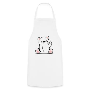 Eisbär Peace - Kochschürze - Weiß - Vorne - AI Model Male 185 dark (185cm)