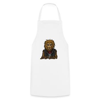 Lion Cool - Cooking Apron - white - Front - AI Model Male 185 dark (185cm)