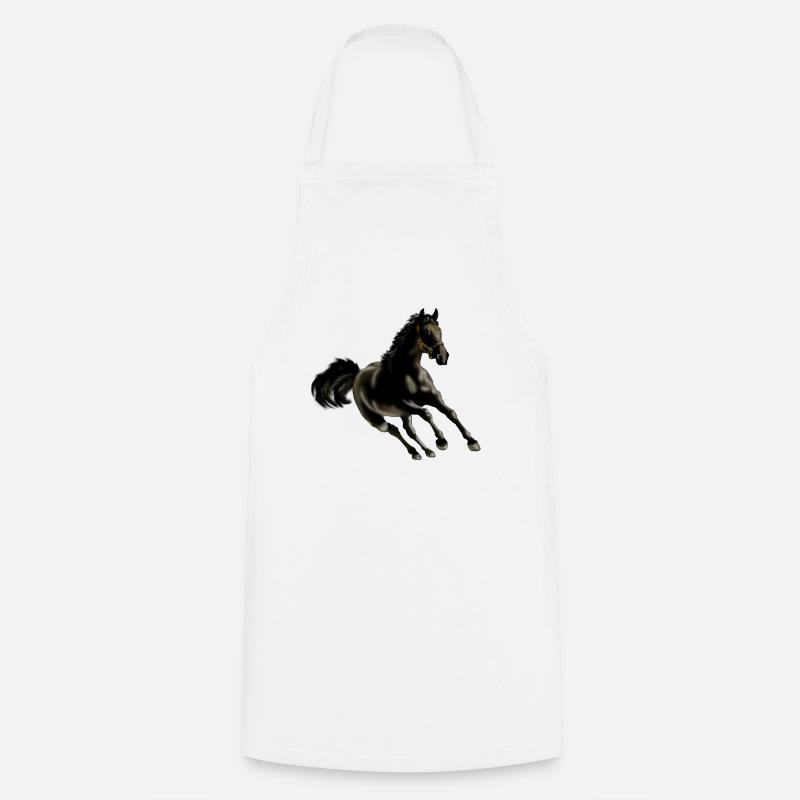 cheval - Tablier de cuisine - blanc