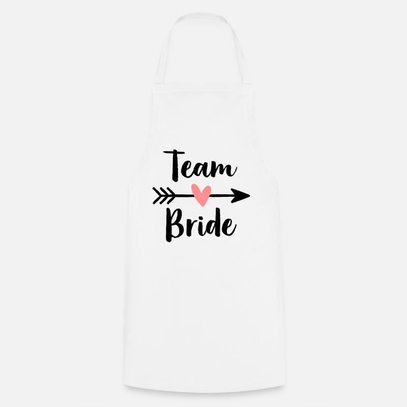 Team Bride Herz Amor Pfeil Junggesellinnenabschied - Kochschürze - Weiß
