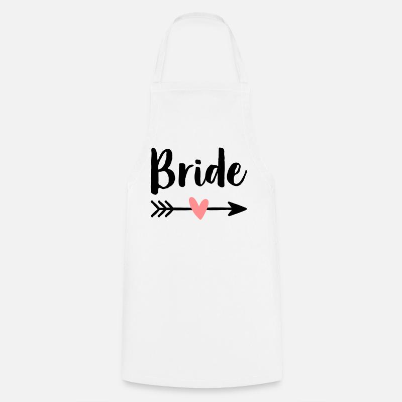 Cadeau de fête bachelorette - Tablier de cuisine - blanc