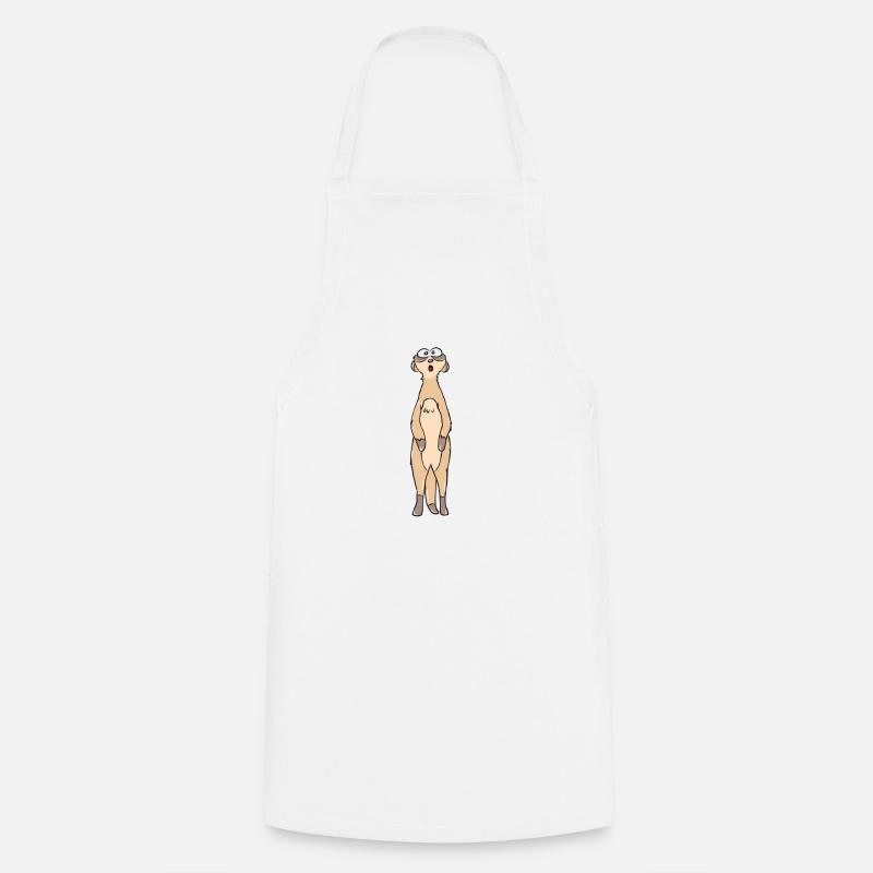 suricates - Tablier de cuisine - blanc