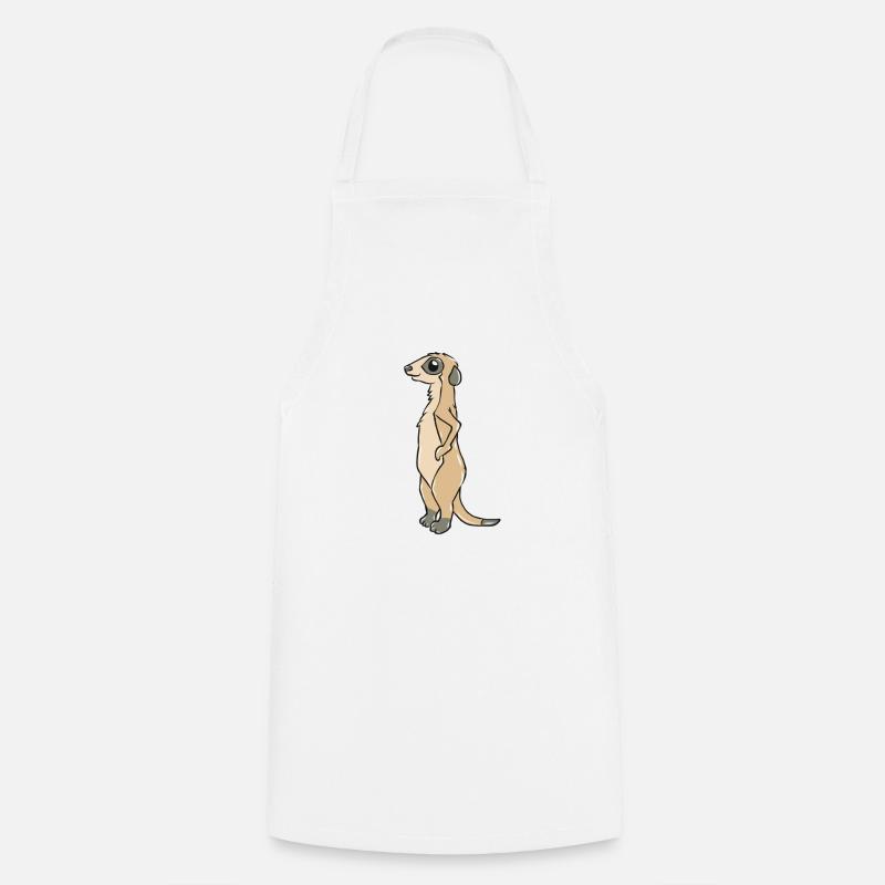 suricates - Tablier de cuisine - blanc
