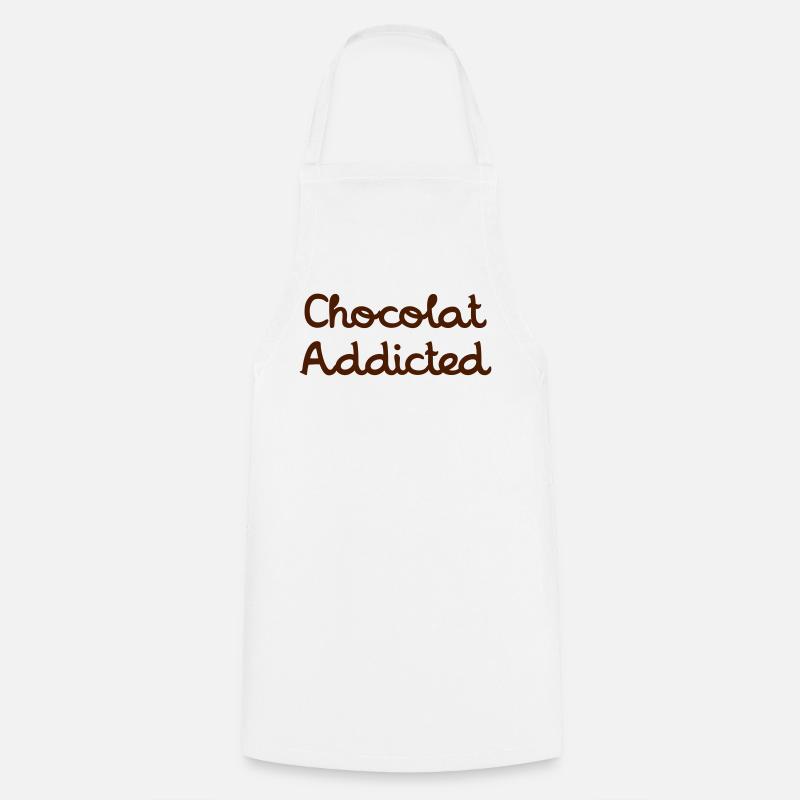 Chocolat Addicted - Tablier de cuisine - blanc