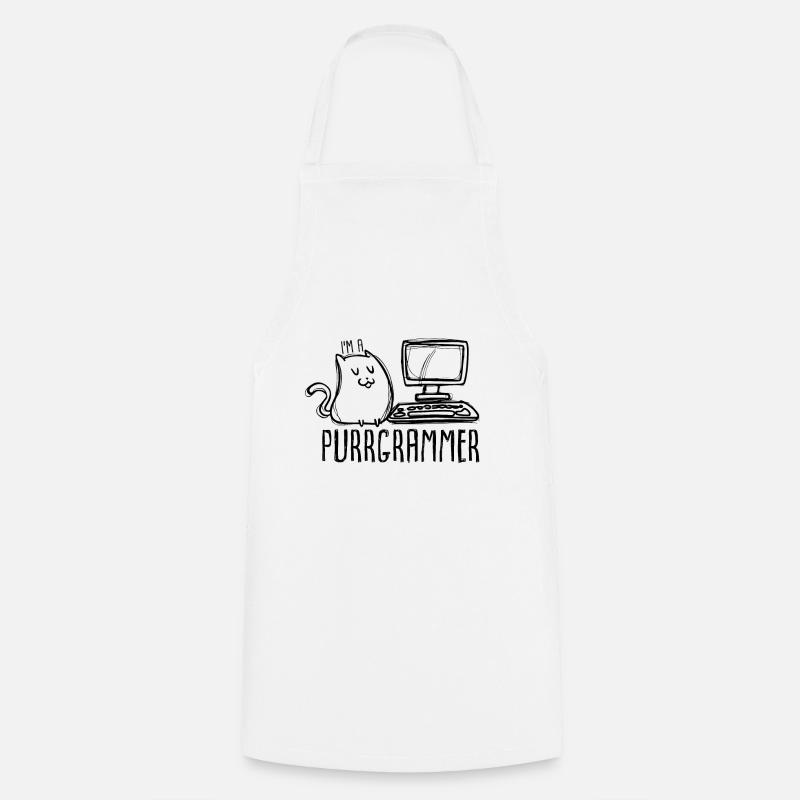programmer - Cooking Apron - white