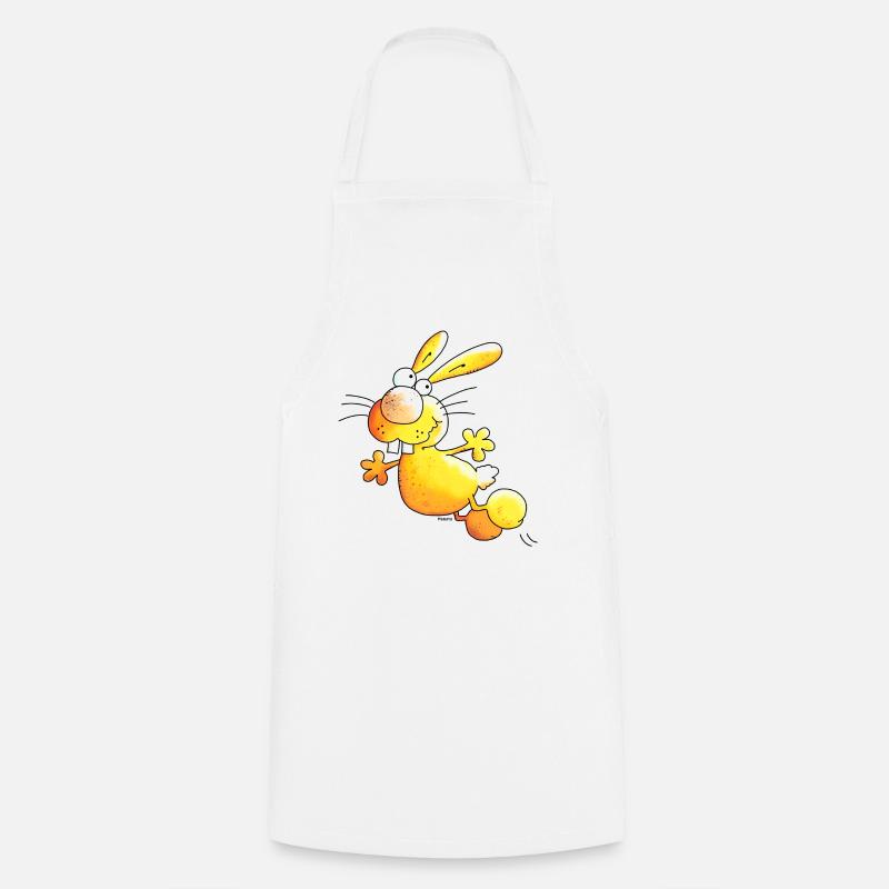Crazy Hase - Hasen - Kochschürze - Weiß