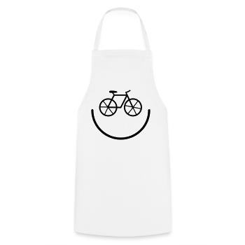bicycle - Cooking Apron - white - Front - AI Model Male 185 dark (185cm)