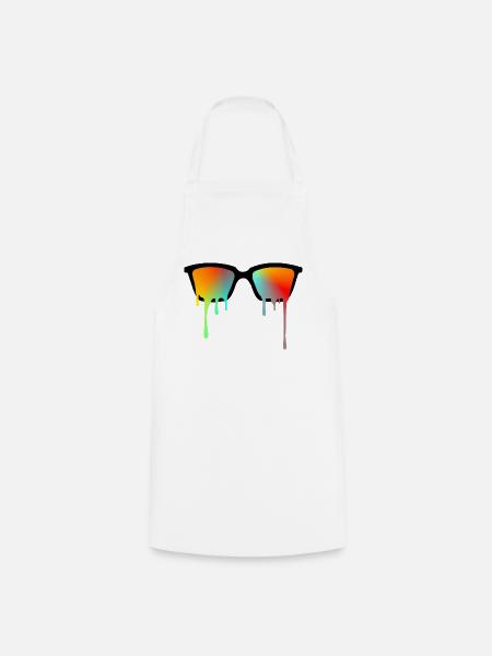 Sonnenbrille - Kochschürze - Weiß